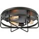 Wickshire 3 Light 16 inch Matte Black Flush Mount Ceiling Light
