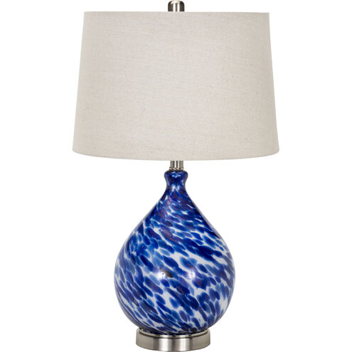 Cascais 25 inch 100 watt Nickel Table Lamp Portable Light