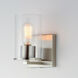 Sleek 1 Light 5 inch Satin Nickel Bath Vanity Wall Light