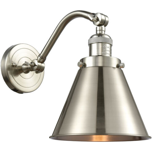 Franklin Restoration Appalachian 1 Light 8 inch Brushed Satin Nickel Sconce Wall Light, Franklin Restoration