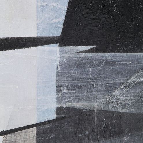 Elliott White/Black/Beige/Grey Canvas Art