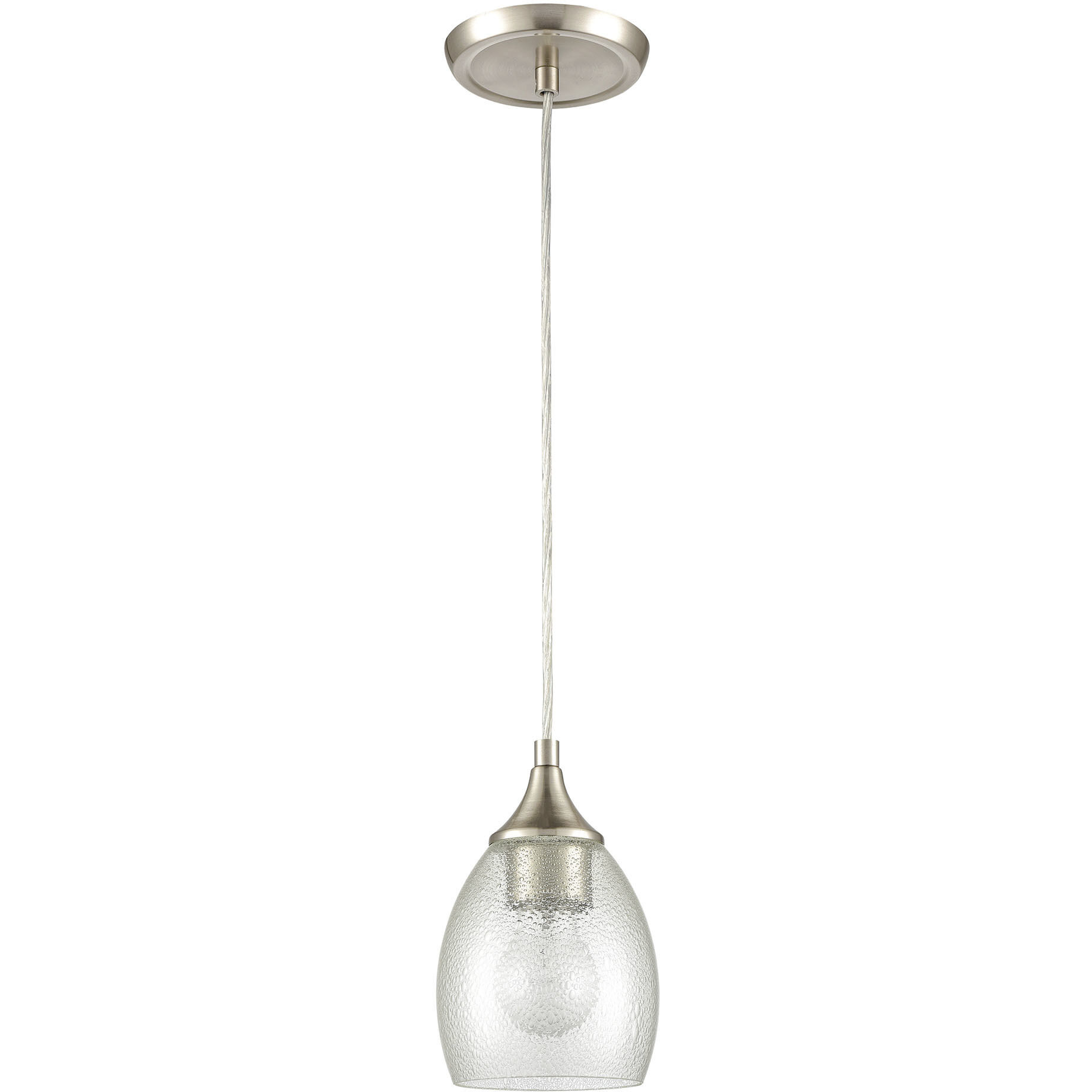 Miranda 1 Light 5 inch Satin Nickel Mini Pendant Ceiling Light