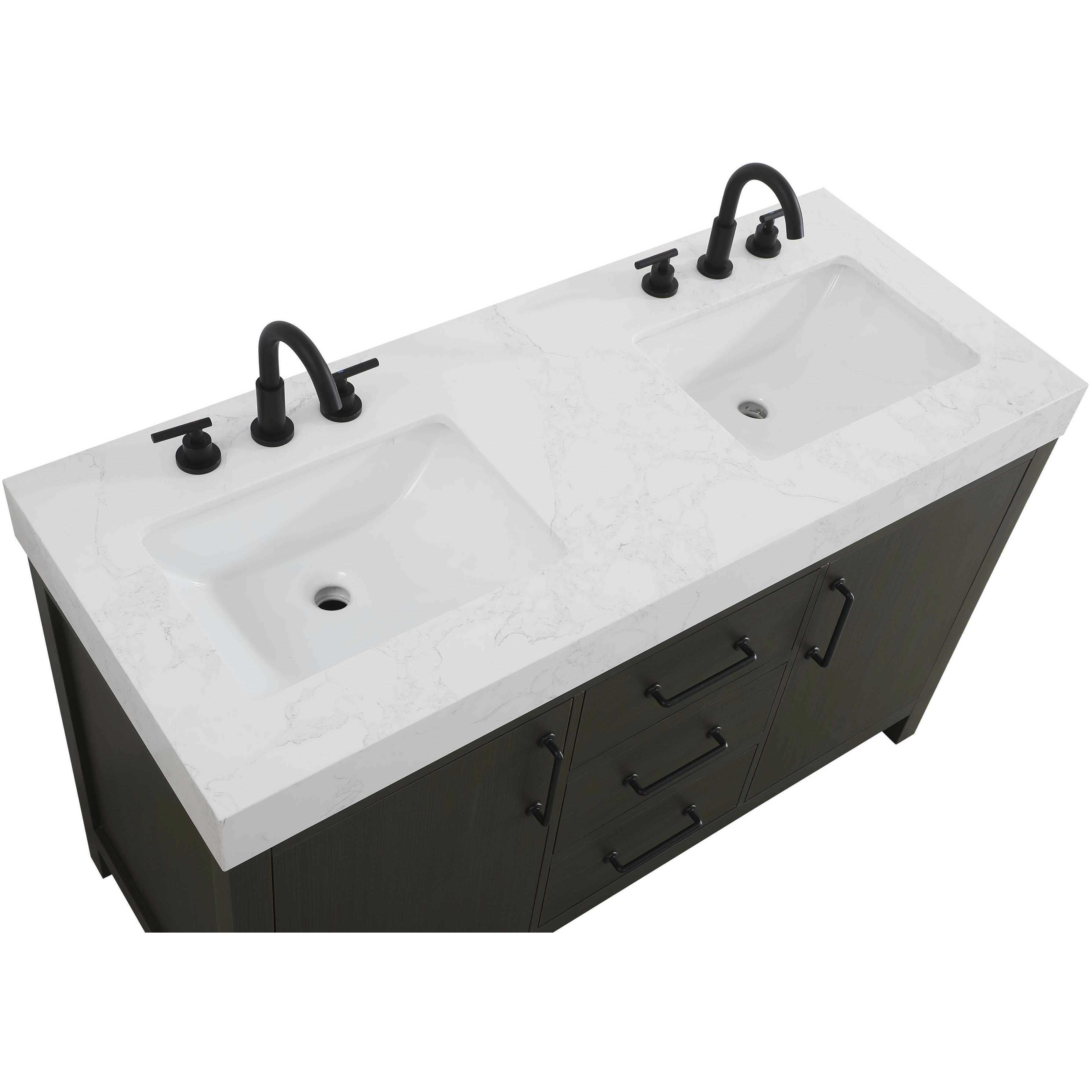 Nathan 54 X 34 inch Mocha Brown Bathroom Vanity Cabinet