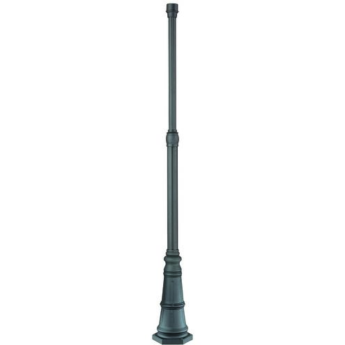 The Great Outdoors 83.25 inch Coal Outdoor Post With Base in Sand Coal, The Great Outdoors
