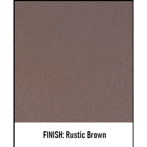 Carmel 1 Light 8 inch Rustic Brown Pendant Ceiling Light in White Opalescent, Hillcrest Overlay