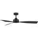 Iver 56 inch Matte Black Fan, Coastal Elements