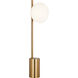 ED Ellen DeGeneres Lune 24.75 inch 4.5 watt Burnished Brass Table Lamp Portable Light