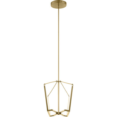 Calters LED 38 inch Champagne Gold Chandelier Linear (Single) Ceiling Light