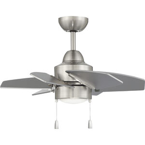 Propel II 24 inch Brushed Polished Nickel with Brushed Nickel/Brushed Nickel Blades Ceiling Fan