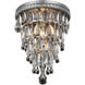 Nordic 1 Light 9 inch Antique Silver Flush Mount Ceiling Light, Urban Classic