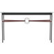 Equus 54 X 14 inch Black and Dark Smoke Console Table in Leather British Brown, Black/Dark Smoke