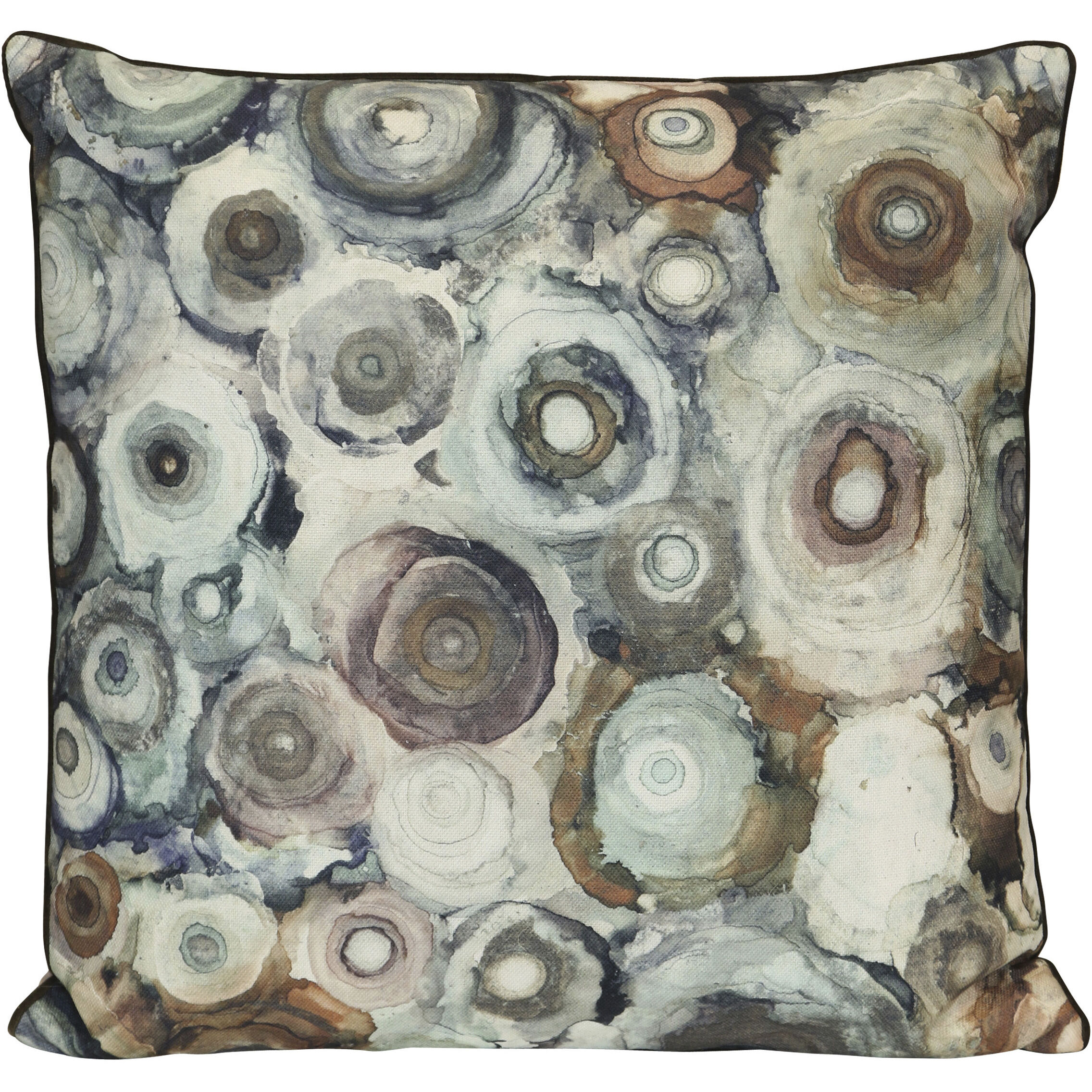 Wyatt Abstract 24 inch Multicolor Pillow in 24" x 24"