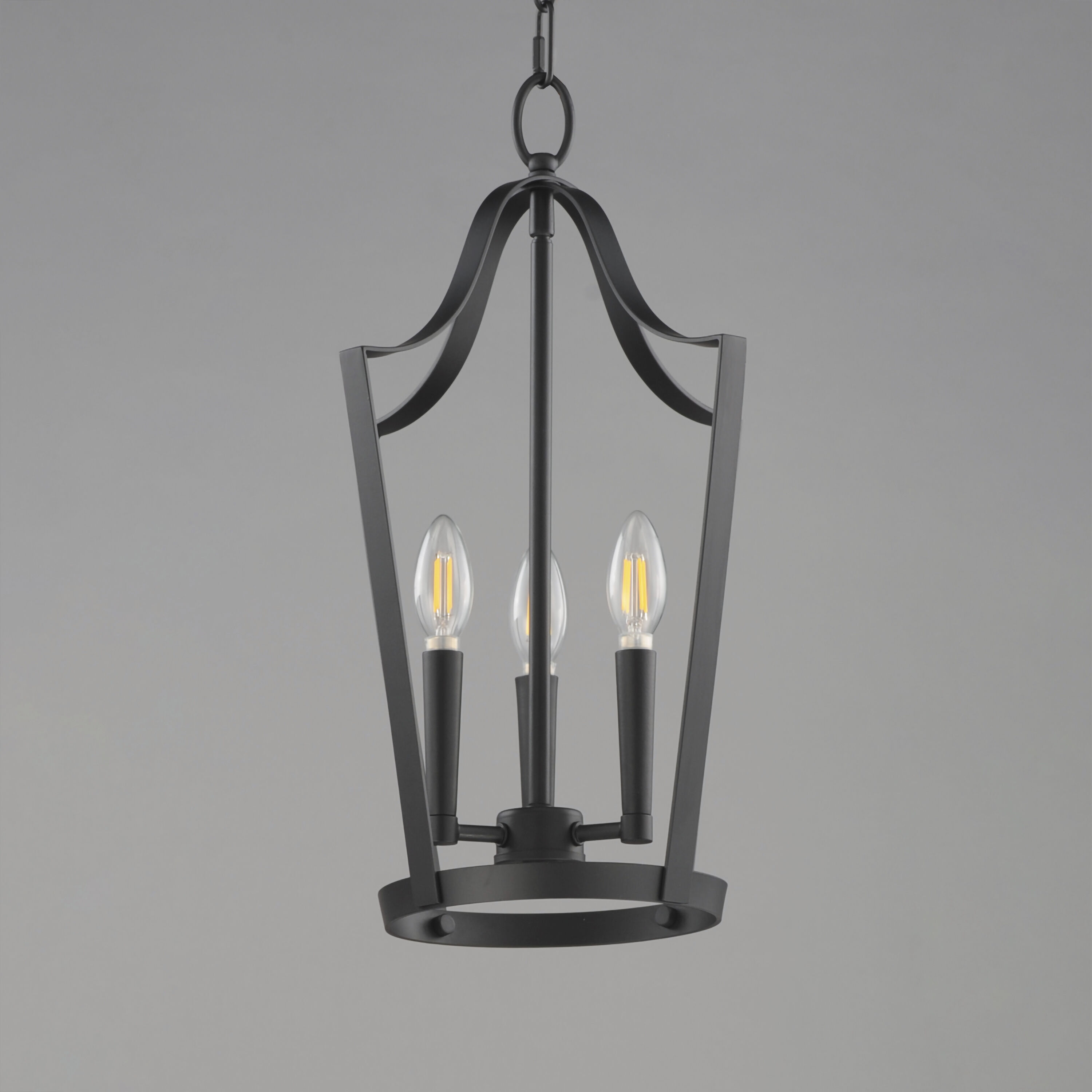 Arden 3 Light 12 inch Black Entry Foyer Pendant Ceiling Light