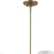 Phix LED 38.75 inch Champagne Bronze with White Chandelier Ceiling Light