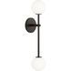 Richard June Sorelle 2 Light 4.5 inch Aged Iron Wall Sconce Wall Light in Standard