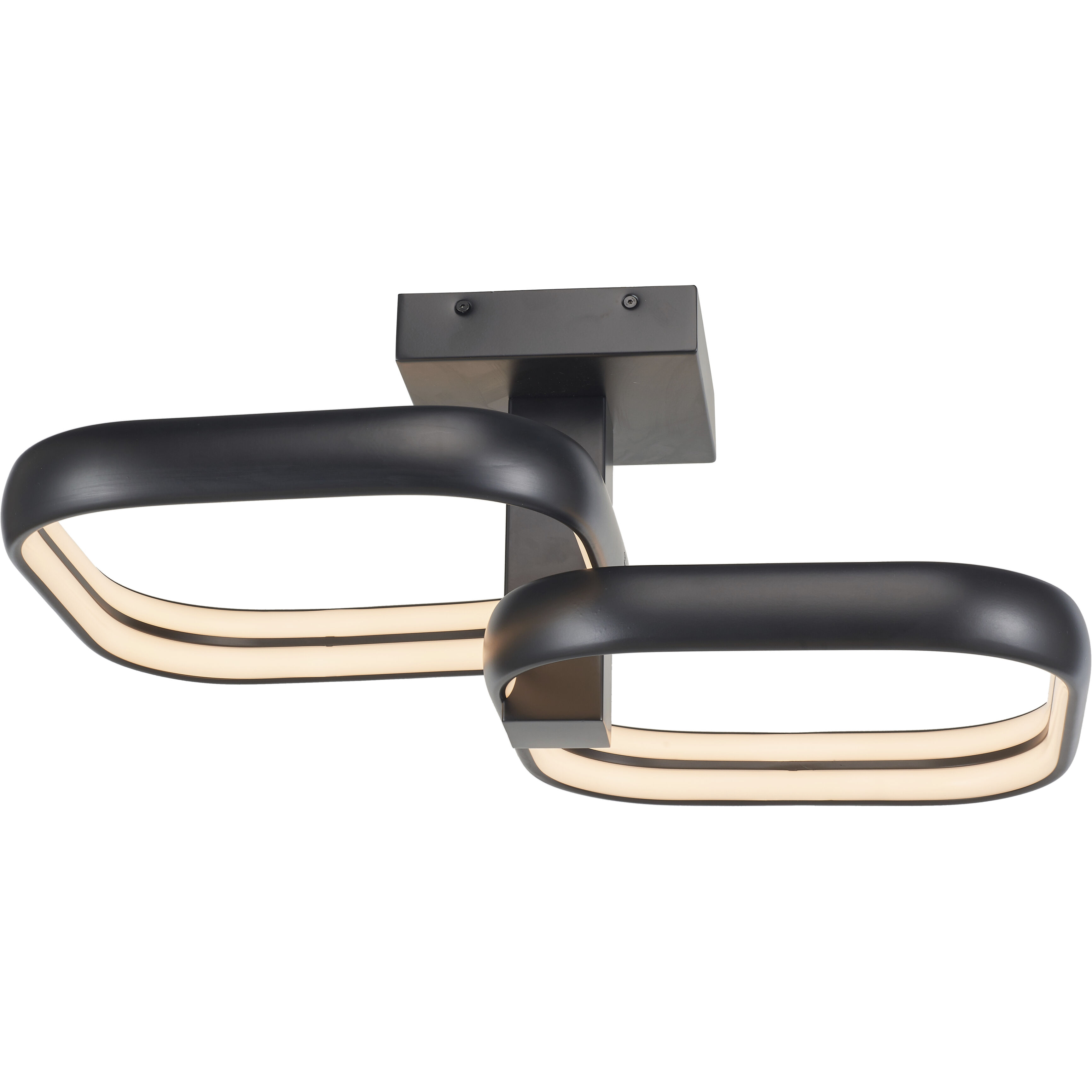 Rave LED 17 inch Matte Black Flush Mount Ceiling Light