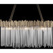 Matrix 6 Light 36.5 inch Havana Gold Linear Pendant Ceiling Light