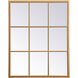 Motif 40 X 32 inch Brass Wall Mirror