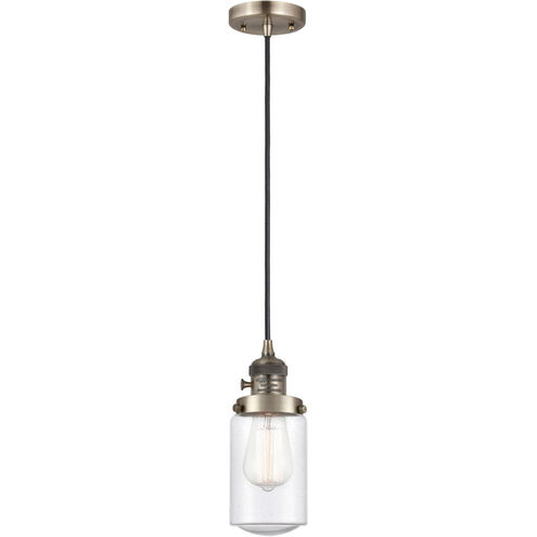 Franklin Restoration Dover LED 5 inch Antique Brass Mini Pendant Ceiling Light