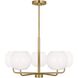 Rory 5 Light 26.88 inch Satin Brass Chandelier Ceiling Light