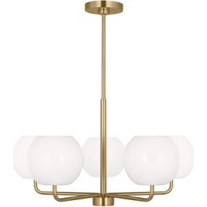 Rory 5 Light 26.88 inch Satin Brass Chandelier Ceiling Light