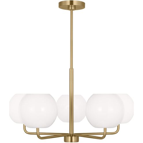 Rory 5 Light 26.88 inch Satin Brass Chandelier Ceiling Light