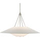 Brislee 1 Light 42 inch Contemporary Silver Leaf Chandelier Ceiling Light
