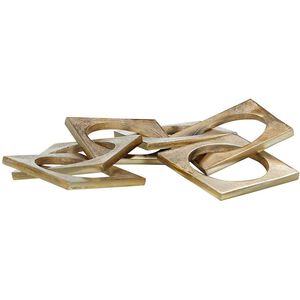 Gold Square Chain Decorative Accent