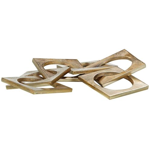 Gold Square Chain Decorative Accent