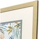 Tropic Leaves Blue and Green and Rust and Turquoise Framed Art, Propac