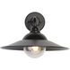 Croma 1 Light 11.63 inch Matte Black Outdoor Wall Sconce in Seeded Bubble