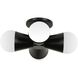 Fortuna 4 Light 8.25 inch Matte Black Flush Mount Ceiling Light