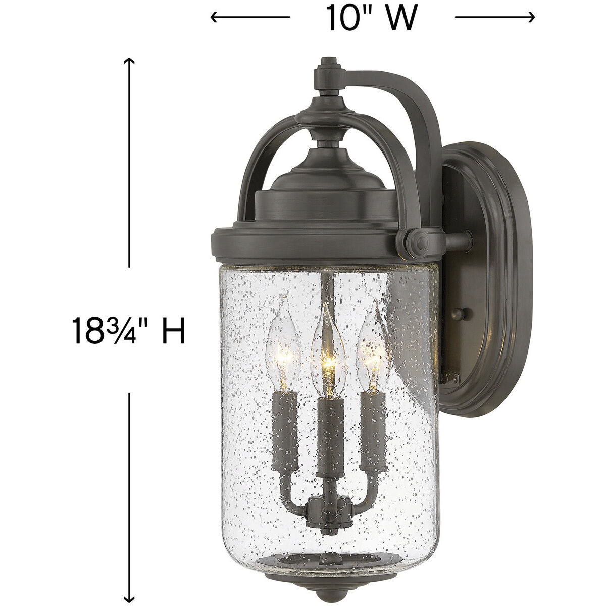 Coastal Elements Willoughby Outdoor Wall Mount Lantern