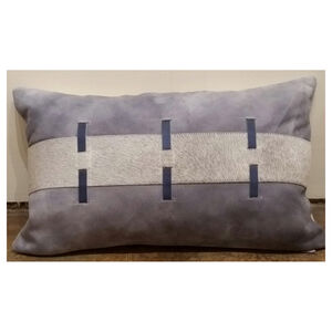 Wildwood 20 inch Grey/Blue/Grey Pillow