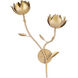 Lowcountry 2 Light Rose Gold Wall Sconce Wall Light