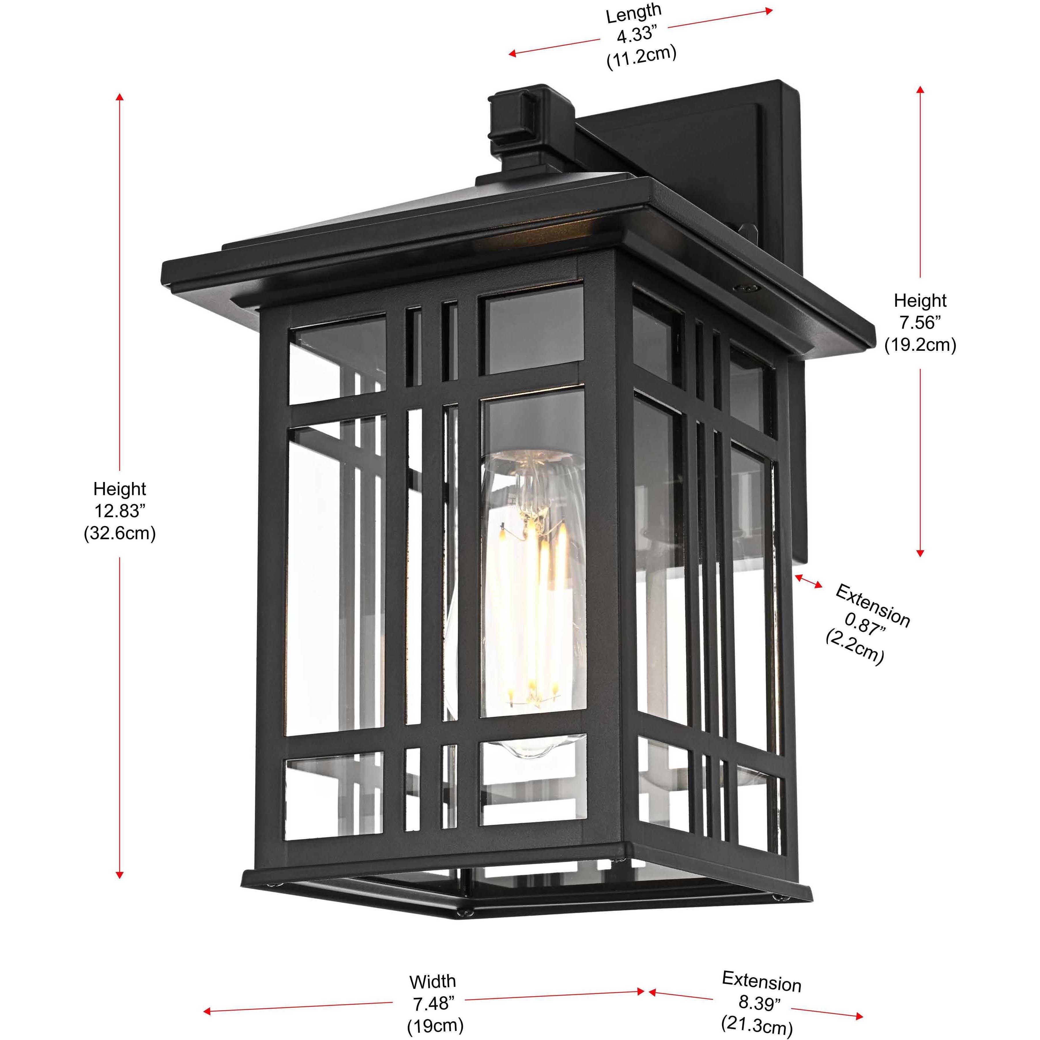 Harley 1 Light 13 inch Black Outdoor Wall Sconce