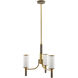 Paulino 3 Light 18 inch Opal Chandelier Ceiling Light