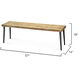 Farmhouse Natural Wood Bench