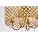 Elise 4 Light 17 inch Brass Pendant Ceiling Light