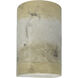 Ambiance Cylinder LED 7.75 inch Greco Travertine ADA Wall Sconce Wall Light, Large