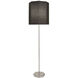 Kate 66.25 inch 150.00 watt Polished Nickel Floor Lamp Portable Light in Raven Black