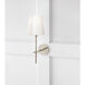 Thomas O'Brien Bryant 1 Light 5.5 inch Polished Nickel Bath Sconce Wall Light