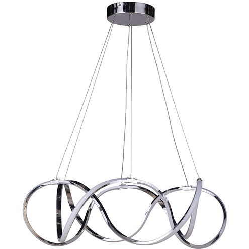 Trilogy 27.6 inch Chrome Chandelier Ceiling Light