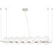 Ensemble 7 Light 8.25 inch Polished Nickel Linear Dining Chandelier Ceiling Light