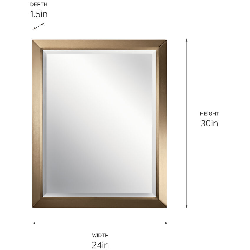 Independence 30 X 24 inch Champagne Bronze Mirror