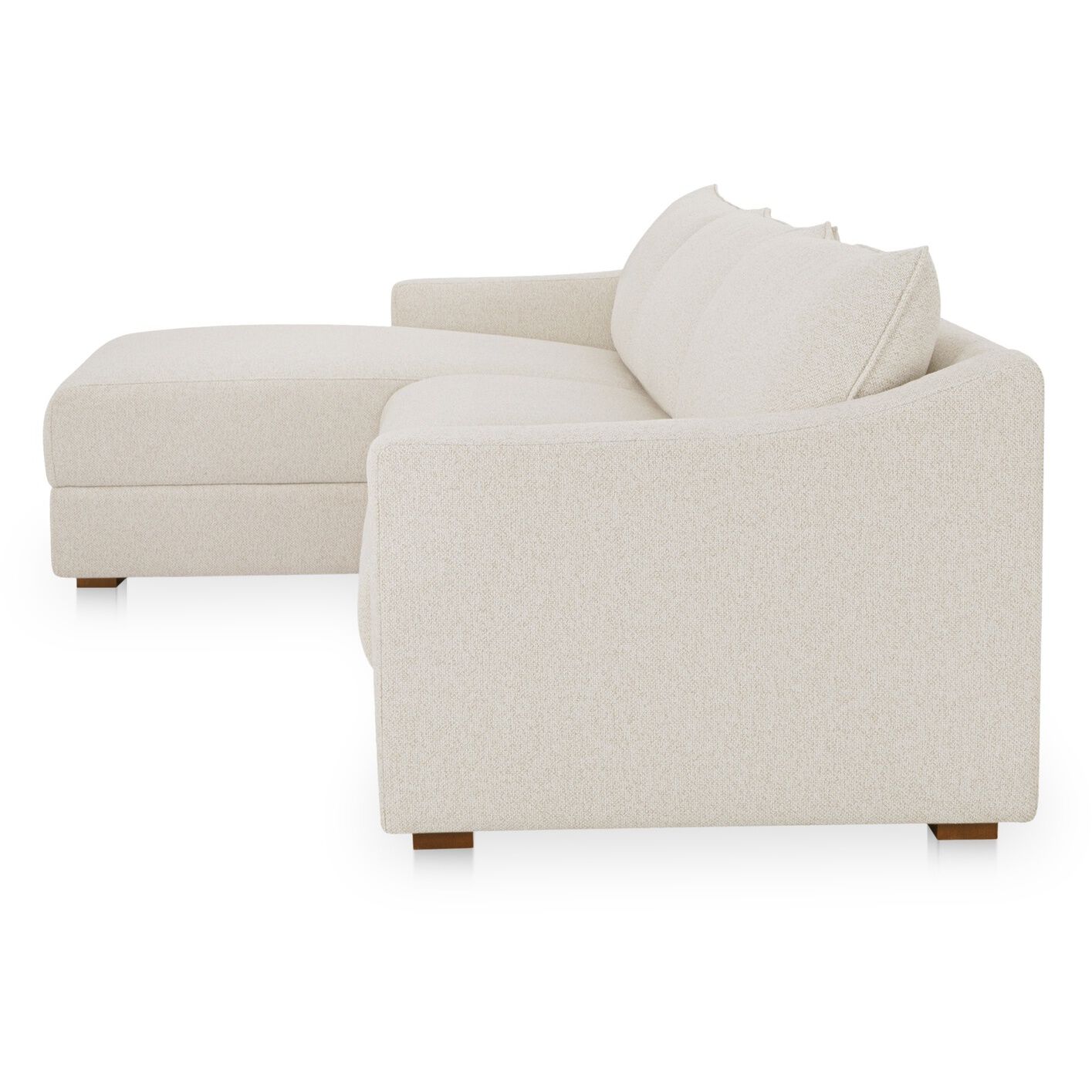Farrow FO Flecked Oat Modular Sectional in Left, White, Left