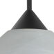 Hoppi 1 Light Black Cord Pendant Ceiling Light