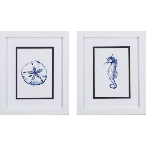 Waterside Collection Blue Framed Art