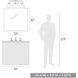 Zoey 3 Light 25 inch Pewter Bath Vanity Wall Light in Matte White