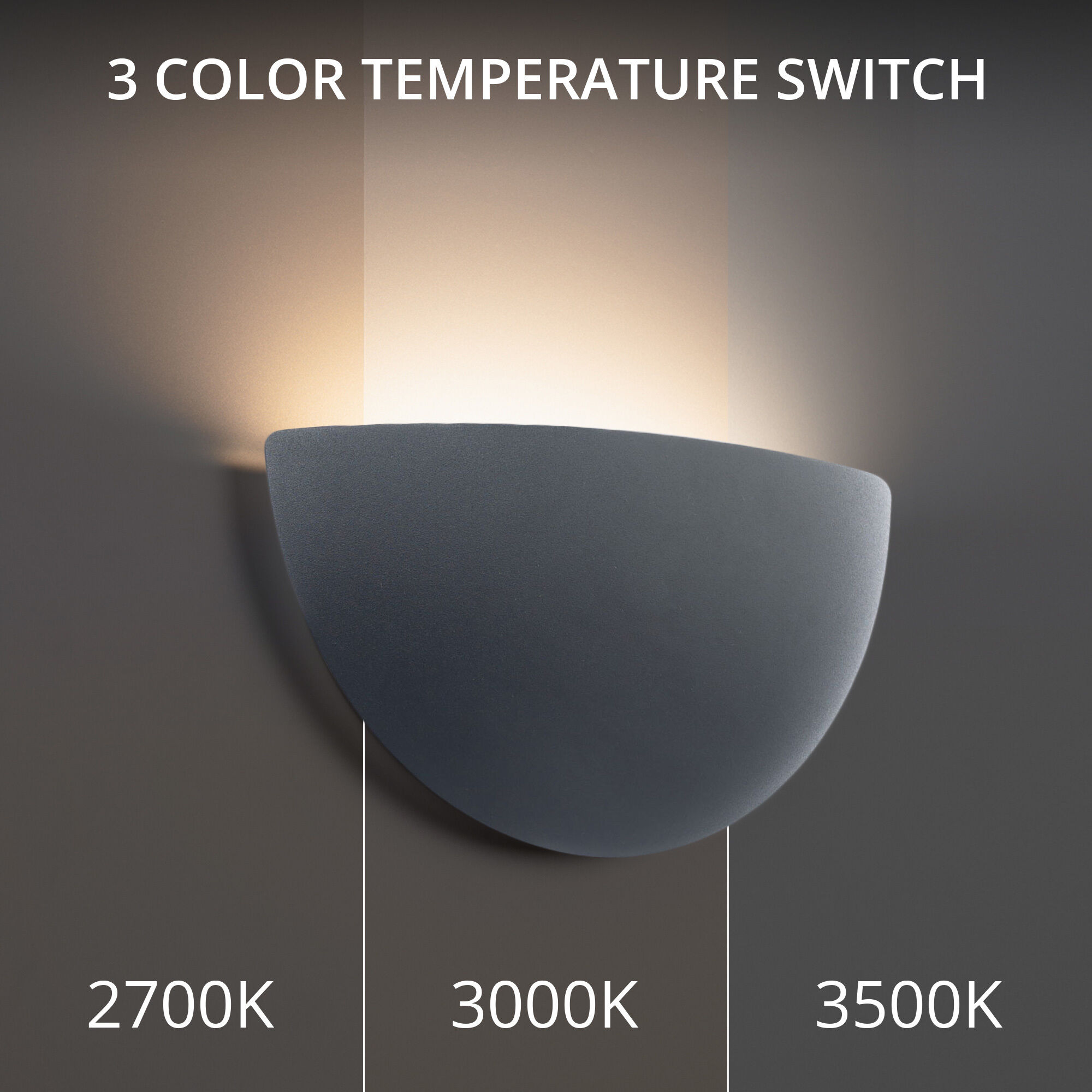 Collette Wall Sconce Wall Light in 2700K, Black, dweLED